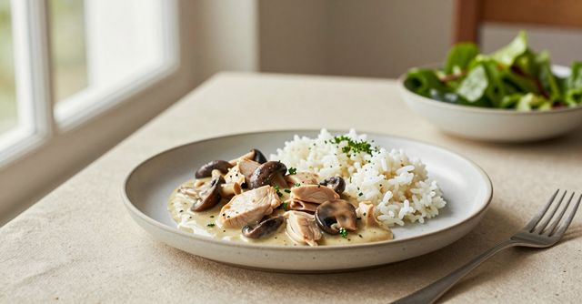 Strogonoff de frango leve
